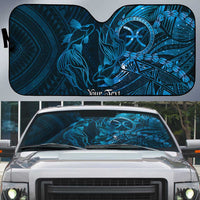 Personalised Polynesia Zodiac Pisces Auto Sun Shade Galaxy Polynesian Pattern Chest Tattoo Style
