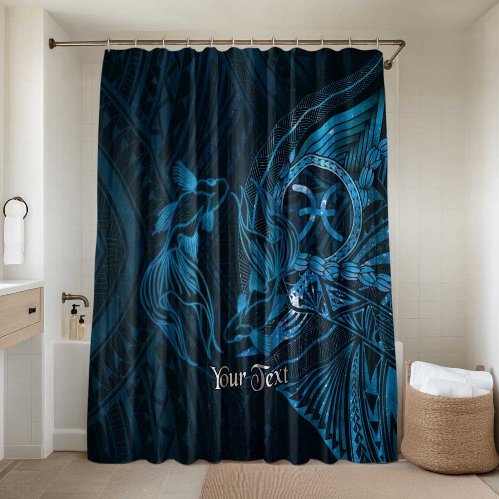 Personalised Polynesia Zodiac Pisces Bathroom Set Galaxy Polynesian Pattern Chest Tattoo Style