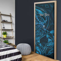 Personalised Polynesia Zodiac Pisces Door Cover Galaxy Polynesian Pattern Chest Tattoo Style