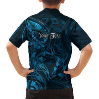 Personalised Polynesia Zodiac Pisces Hawaiian Shirt Galaxy Polynesian Pattern Chest Tattoo Style