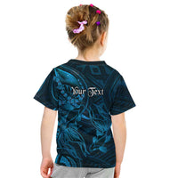 Personalised Polynesia Zodiac Pisces Kid T Shirt Galaxy Polynesian Pattern Chest Tattoo Style