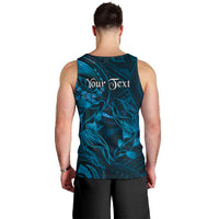 Personalised Polynesia Zodiac Pisces Men Tank Top Galaxy Polynesian Pattern Chest Tattoo Style