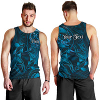 Personalised Polynesia Zodiac Pisces Men Tank Top Galaxy Polynesian Pattern Chest Tattoo Style