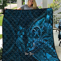 Personalised Polynesia Zodiac Pisces Quilt Galaxy Polynesian Pattern Chest Tattoo Style
