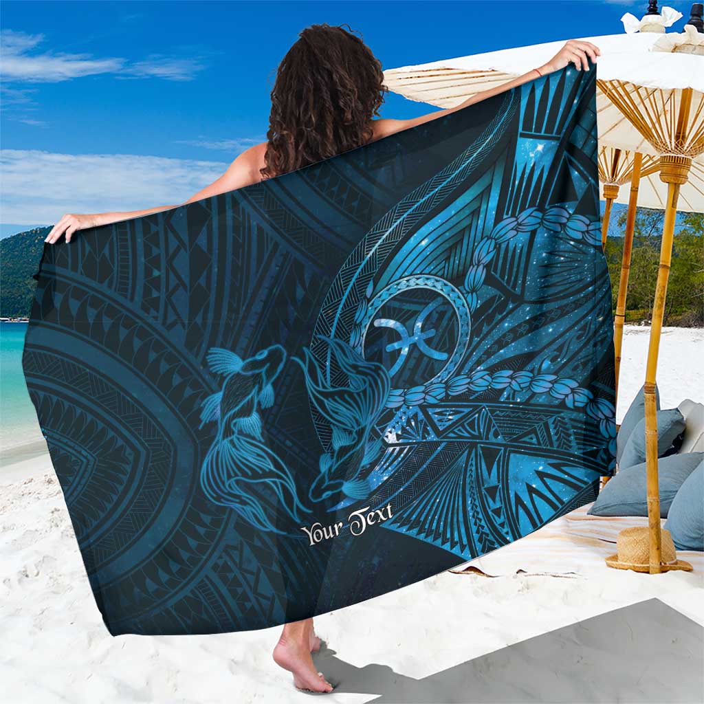 Personalised Polynesia Zodiac Pisces Sarong Galaxy Polynesian Pattern Chest Tattoo Style