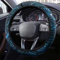 Polynesia Zodiac Pisces Steering Wheel Cover Galaxy Polynesian Pattern Chest Tattoo Style