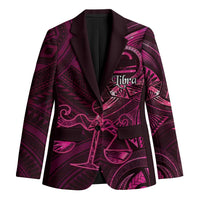Personalised Polynesia Zodiac Libra Blazer Galaxy Polynesian Pattern Chest Tattoo Style