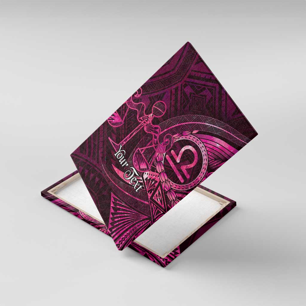 Personalised Polynesia Zodiac Libra Canvas Wall Art Galaxy Polynesian Pattern Chest Tattoo Style