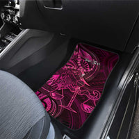 Personalised Polynesia Zodiac Libra Car Mats Galaxy Polynesian Pattern Chest Tattoo Style
