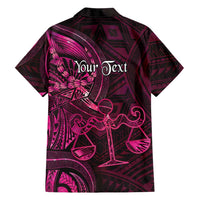 Personalised Polynesia Zodiac Libra Family Matching Mermaid Dress and Hawaiian Shirt Galaxy Polynesian Pattern Chest Tattoo Style