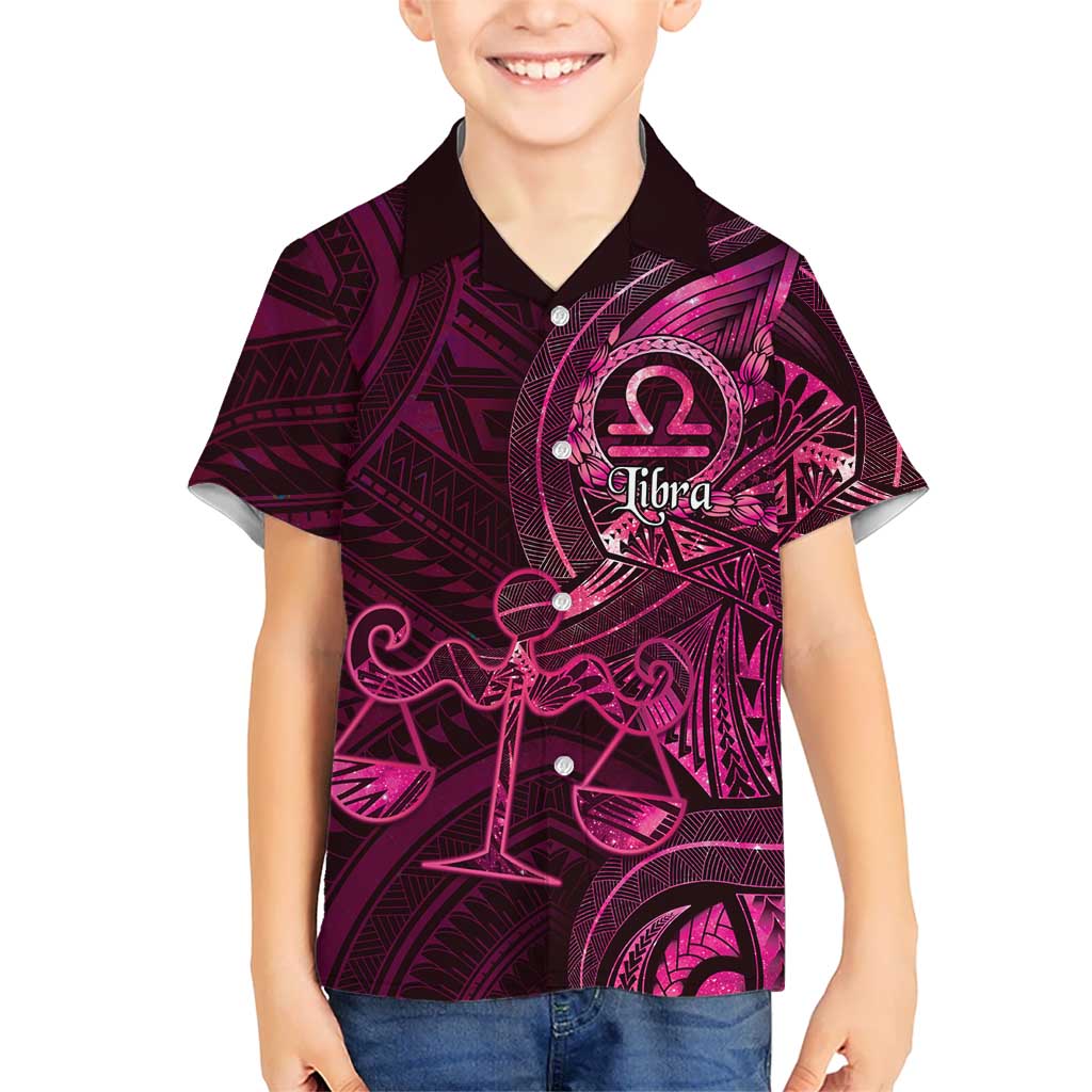 Personalised Polynesia Zodiac Libra Family Matching Mermaid Dress and Hawaiian Shirt Galaxy Polynesian Pattern Chest Tattoo Style