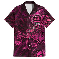 Personalised Polynesia Zodiac Libra Family Matching Off Shoulder Maxi Dress and Hawaiian Shirt Galaxy Polynesian Pattern Chest Tattoo Style