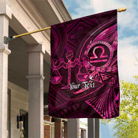 Personalised Polynesia Zodiac Libra Garden Flag Galaxy Polynesian Pattern Chest Tattoo Style