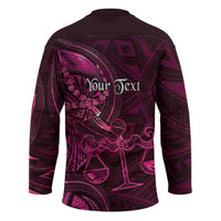 Personalised Polynesia Zodiac Libra Hockey Jersey Galaxy Polynesian Pattern Chest Tattoo Style