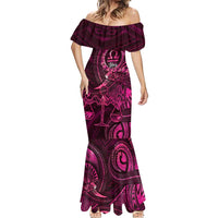 Personalised Polynesia Zodiac Libra Mermaid Dress Galaxy Polynesian Pattern Chest Tattoo Style