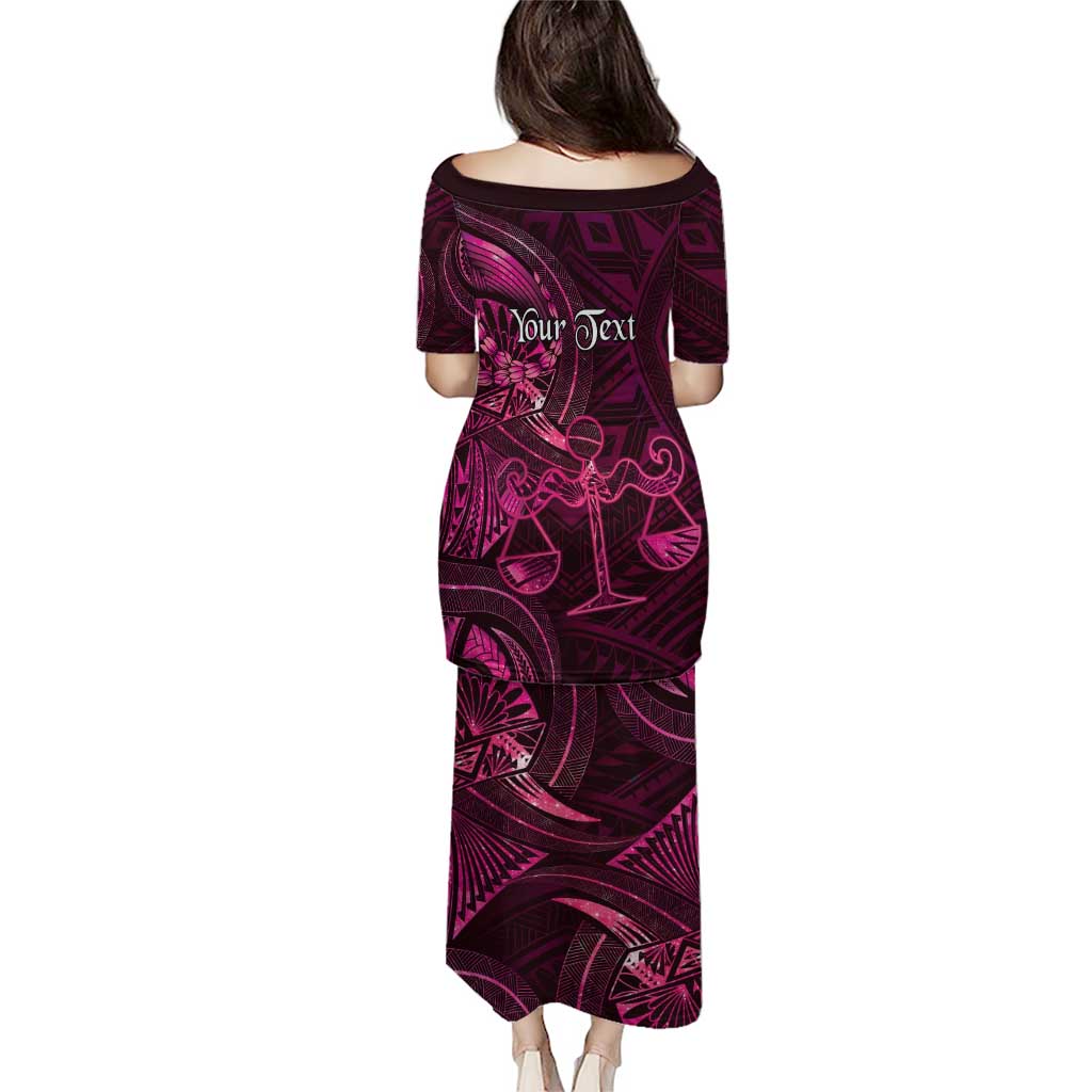 Personalised Polynesia Zodiac Libra Puletasi Galaxy Polynesian Pattern Chest Tattoo Style