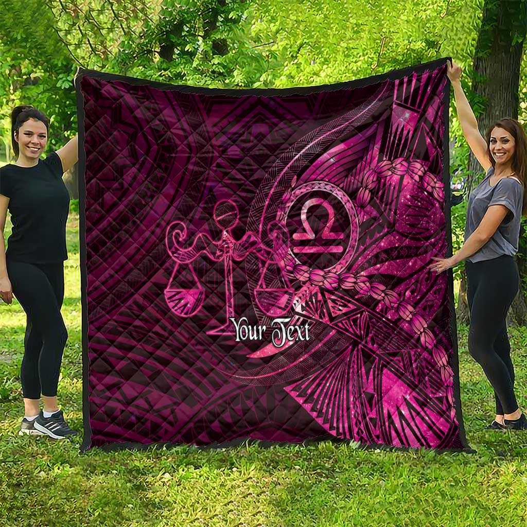 Personalised Polynesia Zodiac Libra Quilt Galaxy Polynesian Pattern Chest Tattoo Style