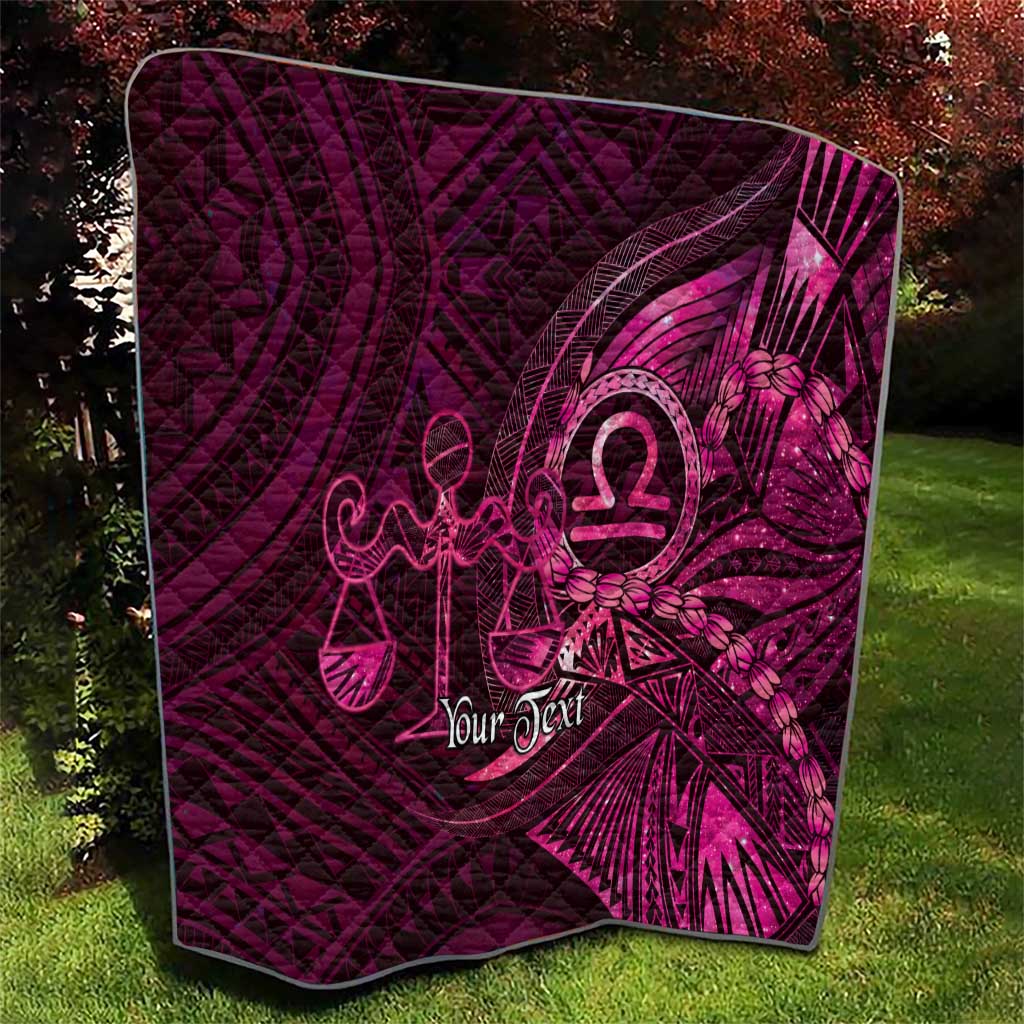Personalised Polynesia Zodiac Libra Quilt Galaxy Polynesian Pattern Chest Tattoo Style
