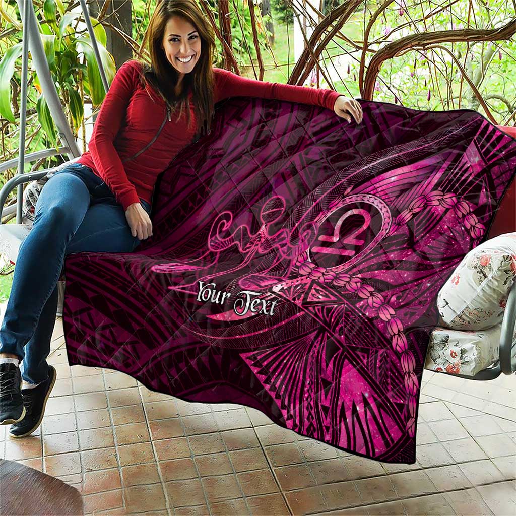 Personalised Polynesia Zodiac Libra Quilt Galaxy Polynesian Pattern Chest Tattoo Style