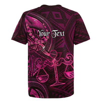 Personalised Polynesia Zodiac Libra Rugby Jersey Galaxy Polynesian Pattern Chest Tattoo Style