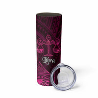Personalised Polynesia Zodiac Libra Skinny Tumbler Galaxy Polynesian Pattern Chest Tattoo Style