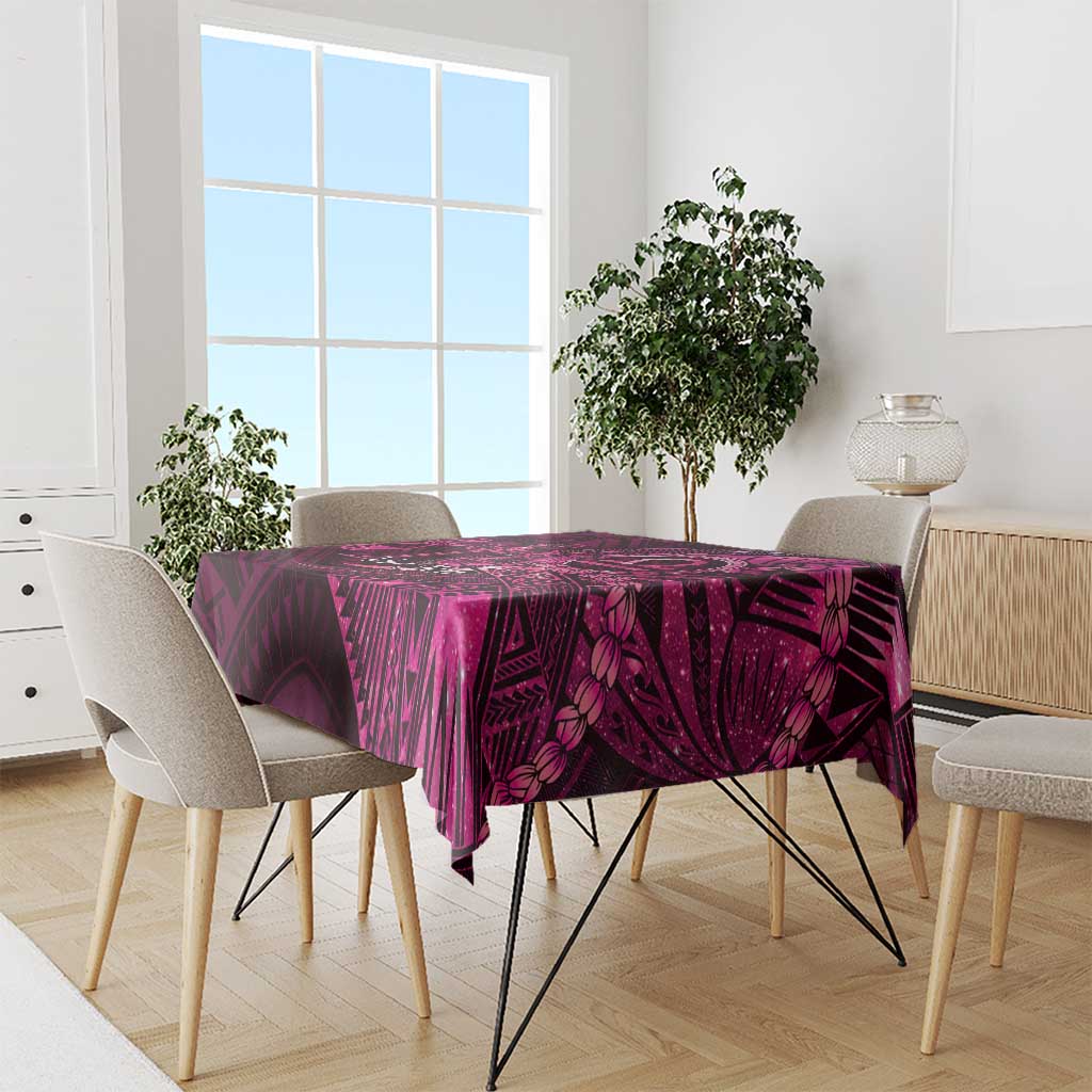 Personalised Polynesia Zodiac Libra Tablecloth Galaxy Polynesian Pattern Chest Tattoo Style