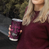 Personalised Polynesia Zodiac Libra Tumbler Cup Galaxy Polynesian Pattern Chest Tattoo Style