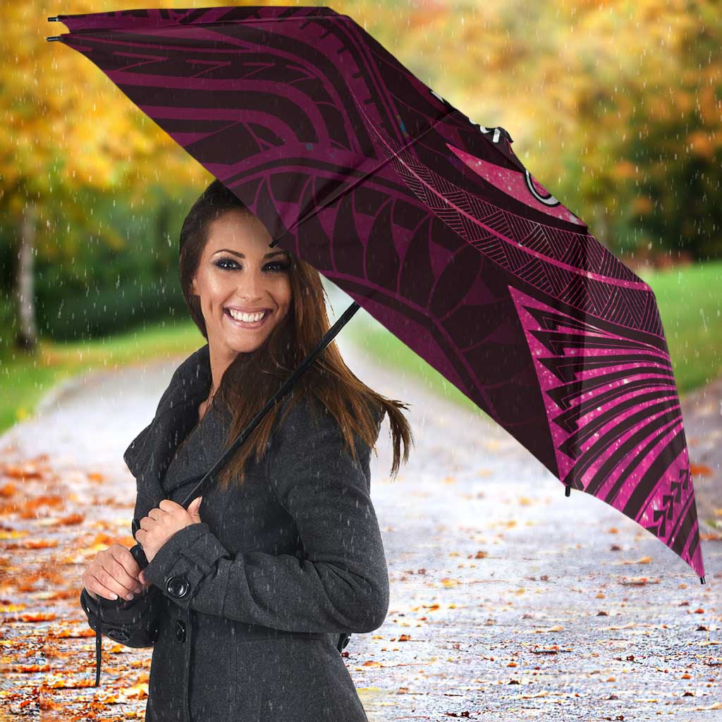 Personalised Polynesia Zodiac Libra Umbrella Galaxy Polynesian Pattern Chest Tattoo Style