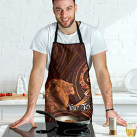 Personalised Polynesia Zodiac Leo Apron Galaxy Polynesian Pattern Chest Tattoo Style
