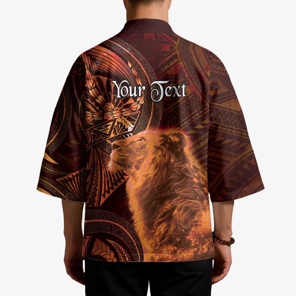 Personalised Polynesia Zodiac Leo Kimono Galaxy Polynesian Pattern Chest Tattoo Style