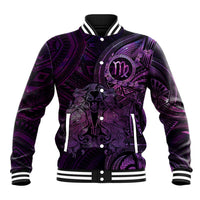 Personalised Polynesia Zodiac Virgo Baseball Jacket Galaxy Polynesian Pattern Chest Tattoo Style