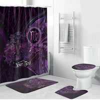 Personalised Polynesia Zodiac Virgo Bathroom Set Galaxy Polynesian Pattern Chest Tattoo Style