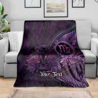 Personalised Polynesia Zodiac Virgo Blanket Galaxy Polynesian Pattern Chest Tattoo Style