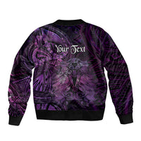 Personalised Polynesia Zodiac Virgo Bomber Jacket Galaxy Polynesian Pattern Chest Tattoo Style
