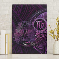 Personalised Polynesia Zodiac Virgo Canvas Wall Art Galaxy Polynesian Pattern Chest Tattoo Style
