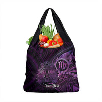 Personalised Polynesia Zodiac Virgo Grocery Bag Galaxy Polynesian Pattern Chest Tattoo Style