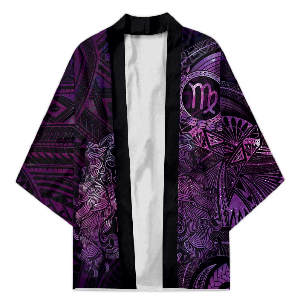 Personalised Polynesia Zodiac Virgo Kimono Galaxy Polynesian Pattern Chest Tattoo Style