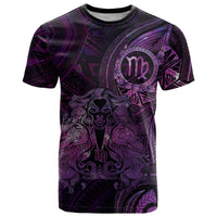 Personalised Polynesia Zodiac Virgo T Shirt Galaxy Polynesian Pattern Chest Tattoo Style