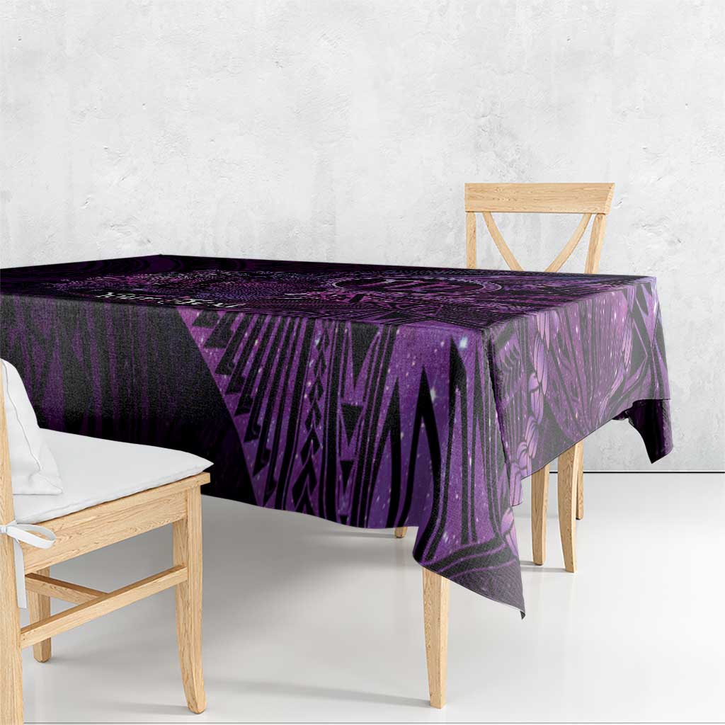 Personalised Polynesia Zodiac Virgo Tablecloth Galaxy Polynesian Pattern Chest Tattoo Style