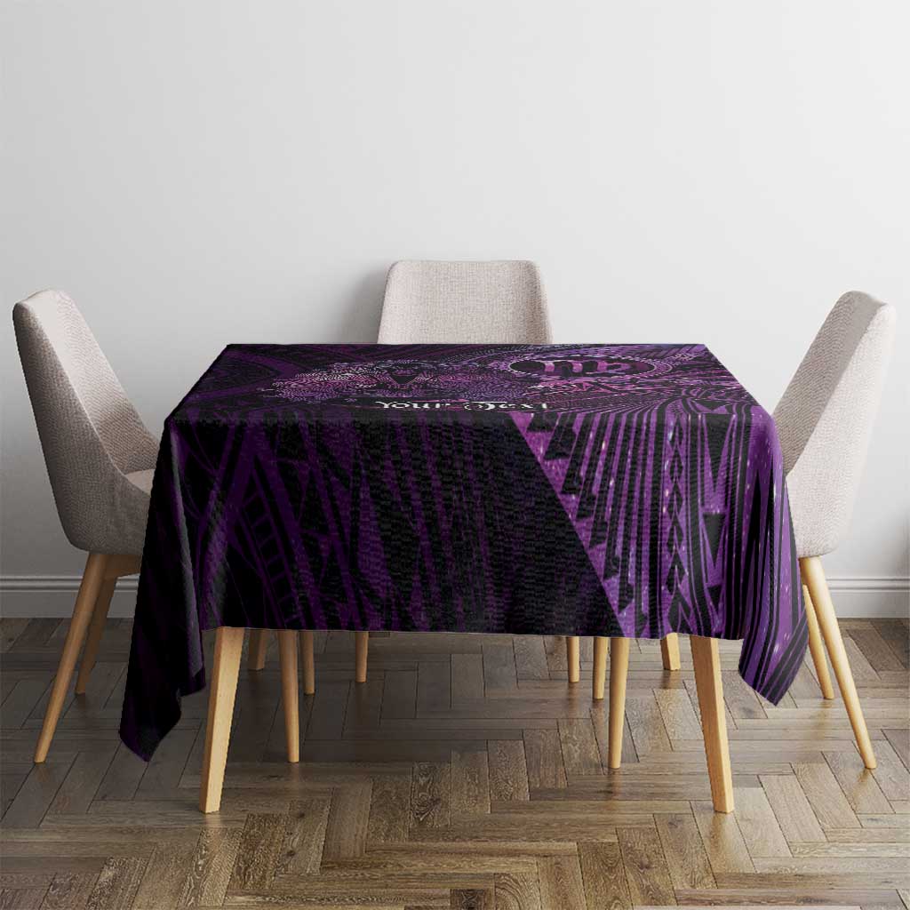 Personalised Polynesia Zodiac Virgo Tablecloth Galaxy Polynesian Pattern Chest Tattoo Style