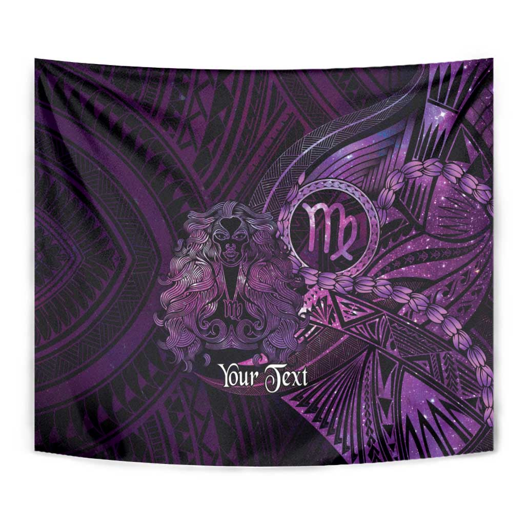 Personalised Polynesia Zodiac Virgo Tapestry Galaxy Polynesian Pattern Chest Tattoo Style