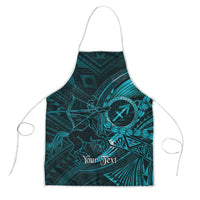 Personalised Polynesia Zodiac Sagittarius Apron Galaxy Polynesian Pattern Chest Tattoo Style