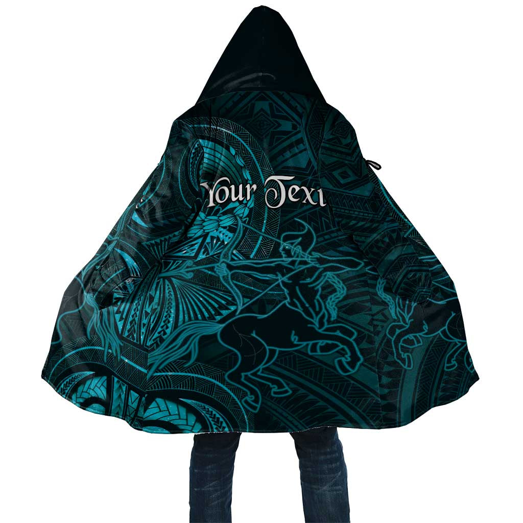 Personalised Polynesia Zodiac Sagittarius Cloak Galaxy Polynesian Pattern Chest Tattoo Style
