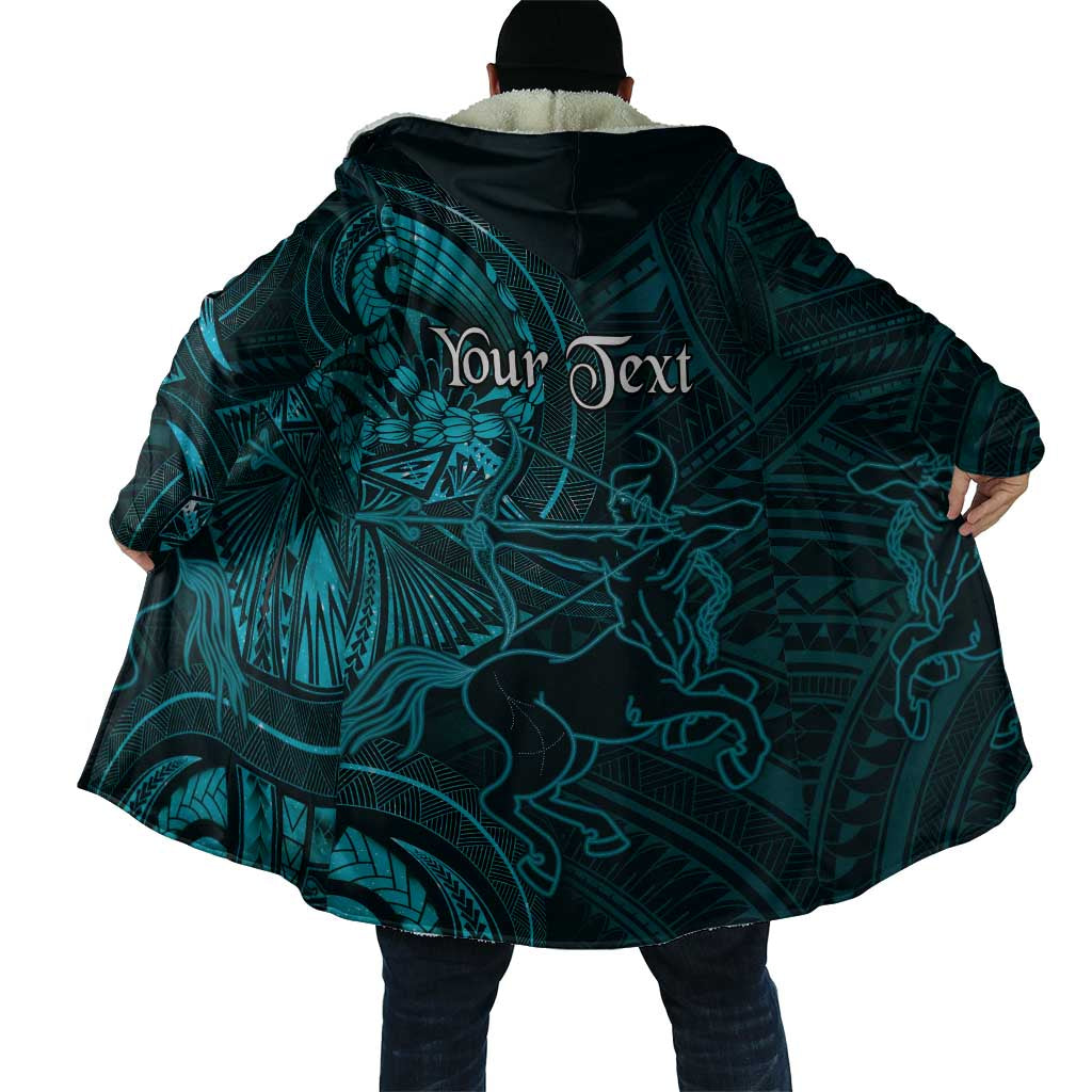 Personalised Polynesia Zodiac Sagittarius Cloak Galaxy Polynesian Pattern Chest Tattoo Style