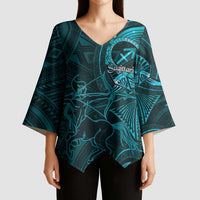 Personalised Polynesia Zodiac Sagittarius Kimono Sleeve Blouse Galaxy Polynesian Pattern Chest Tattoo Style