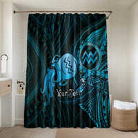 Personalised Polynesia Zodiac Aquarius Bathroom Set Galaxy Polynesian Pattern Chest Tattoo Style