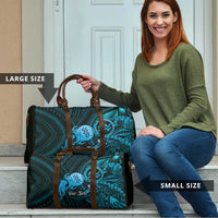 Personalised Polynesia Zodiac Aquarius Travel Bag Galaxy Polynesian Pattern Chest Tattoo Style