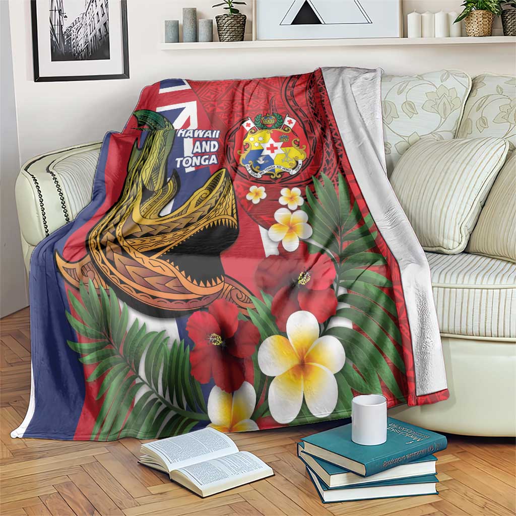 Hawaii And Tonga Blanket Shark Tattoo With Tongan Coat Of Arms