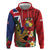 Hawaii And Tonga Hoodie Shark Tattoo With Tongan Coat Of Arms