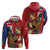 Hawaii And Tonga Hoodie Shark Tattoo With Tongan Coat Of Arms